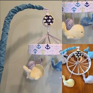 Whale baby mobile 🐳